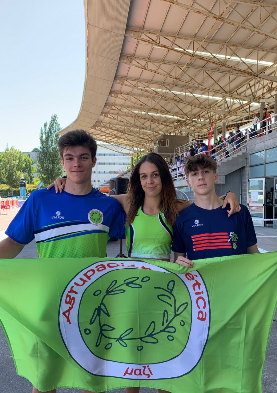 Xoel Otero, con 16 años, se cuelga el bronce en triple salto en el Autonómico Absoluto