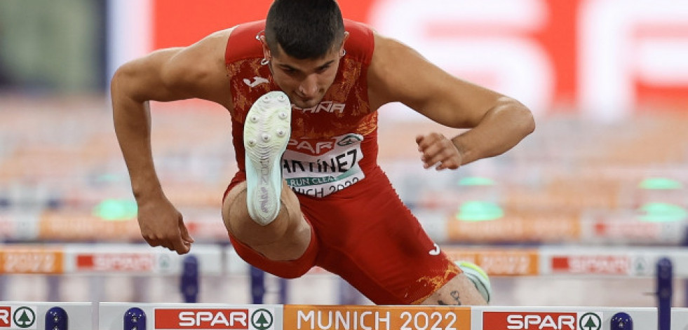 Asier Martínez, campeón de Europa de 110 metros vallas por una milésima