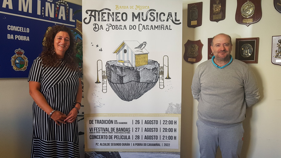 La Banda Ateneo Musical da Pobra será protagonista de la programación cultural en el último fin de semana del mes