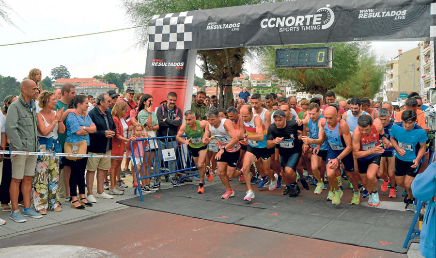Pablo Bocelo y Solange Pereira vencen en la Milla Urbana de Sanxenxo