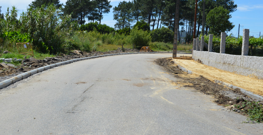 Las obras de mejora de la rúa Unión y otros cinco proyectos en Sanxenxo encaran su fase final