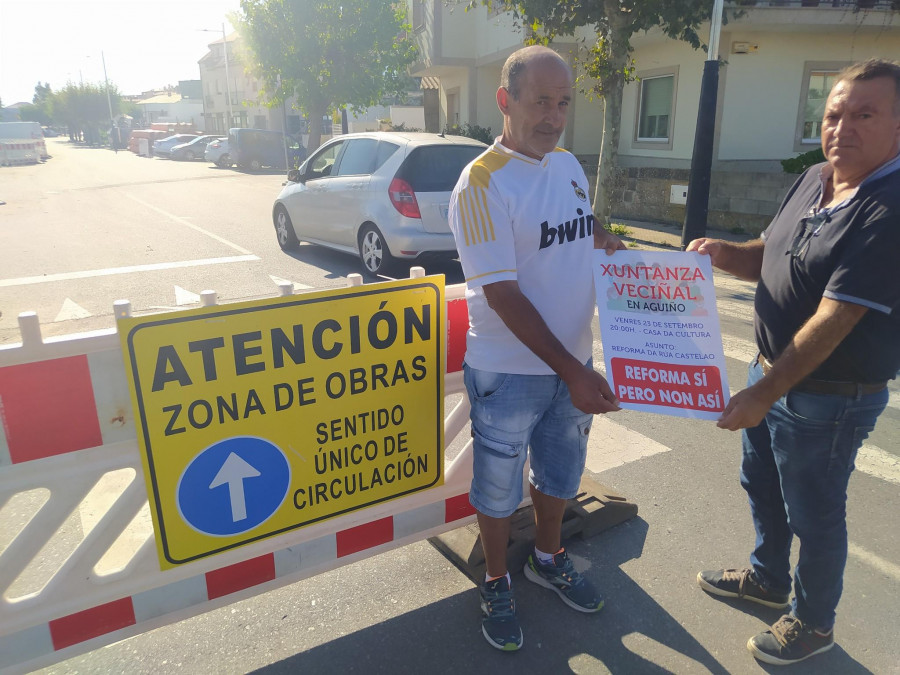 Convocan una reunión vecinal en Aguiño para abordar la supresión del doble sentido en Rúa Castelao