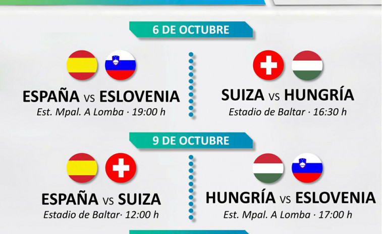 La Selección Gallega jugará dos de sus tres partidos en A Lomba