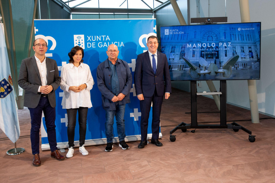 La Xunta lleva a algunas emblemáticas calles de Madrid la obra escultórica del cambadés Manolo Paz