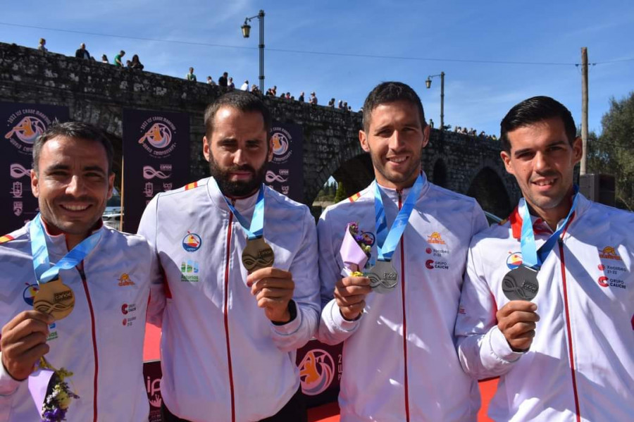 Oro para Campos y Romero, y plata para Busto y Miguéns en el Mundial