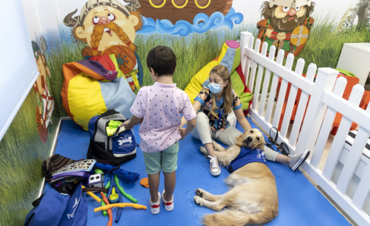 Amor perruno para combatir la ansiedad infantil en el hospital