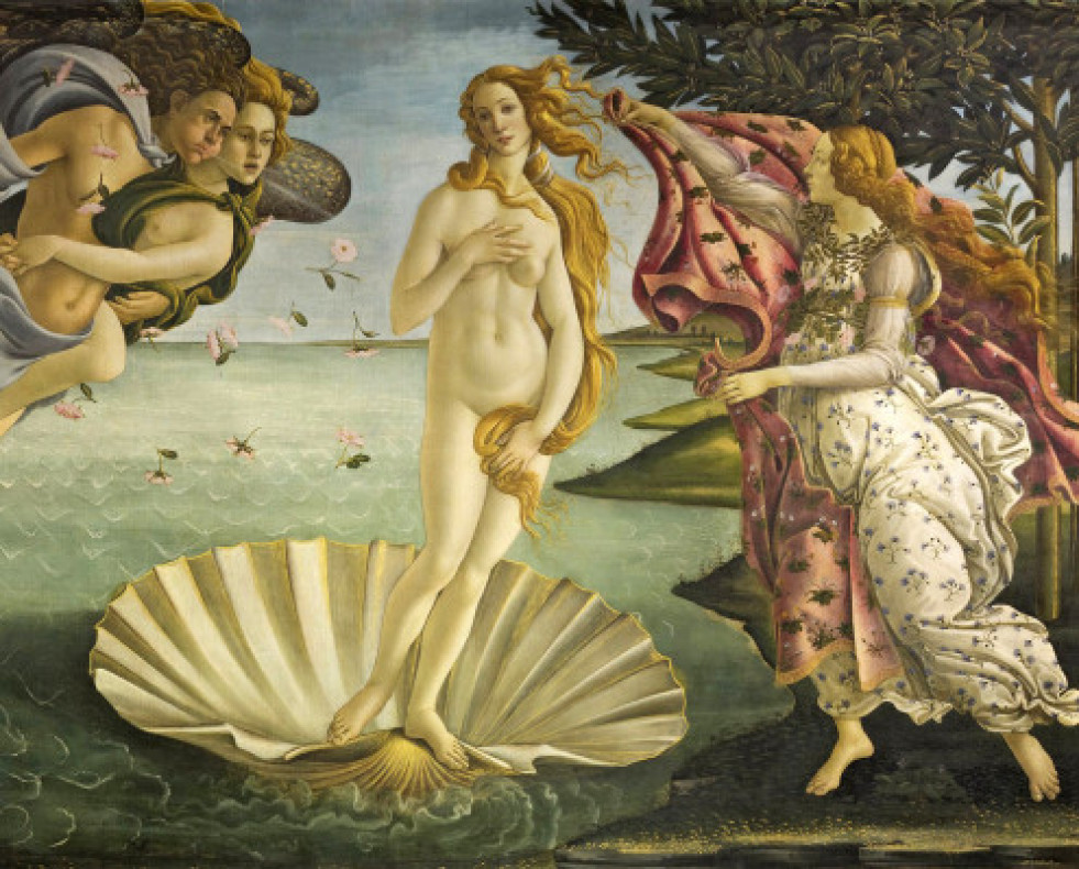 El nacimiento de Venus por Sandro Botticelli