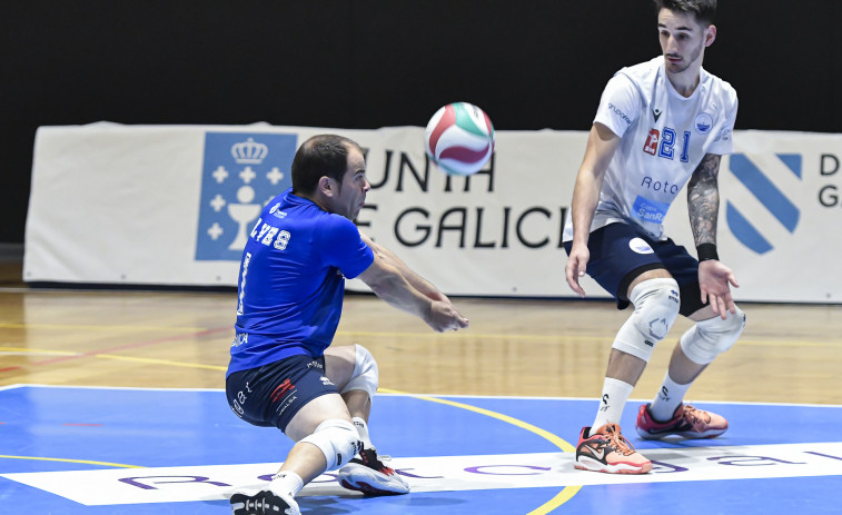 Un competitivo Rotogal Boiro Voleibol da la cara pese a caer con el Léleman Conqueridor Valencia