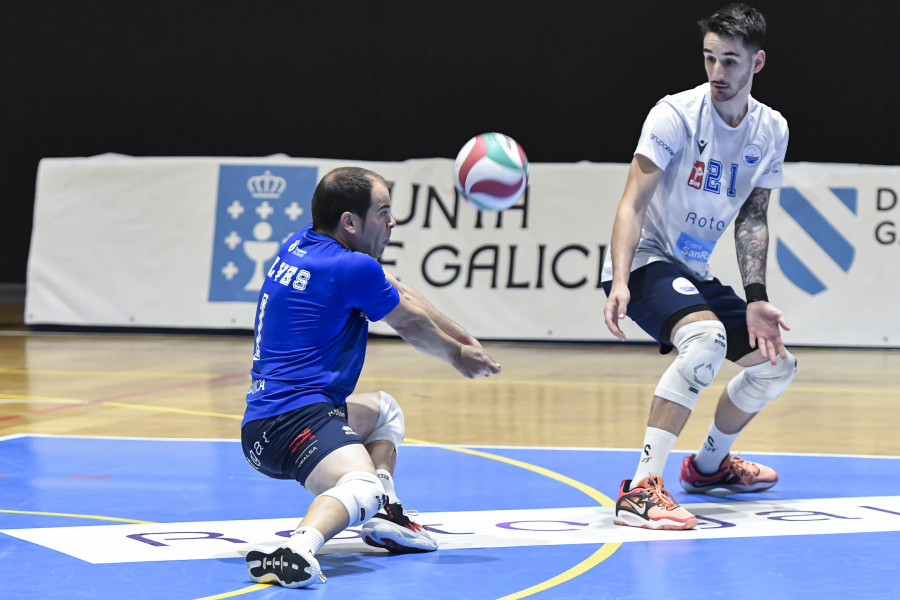 Un competitivo Rotogal Boiro Voleibol da la cara pese a caer con el Léleman Conqueridor Valencia