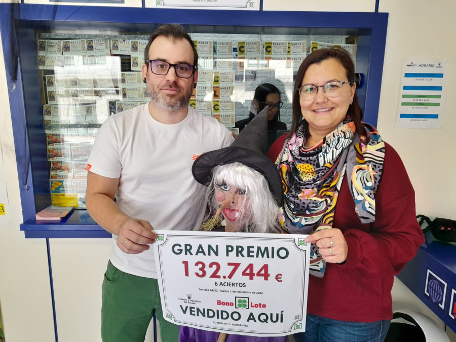 La Bonoloto deja en Barrantes un premio de 132.000 euros