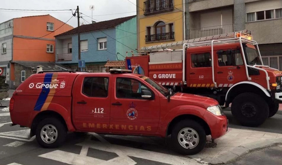 Una bicicleta atropella a un peatón en O Grove y es el ciclista el que resulta herido