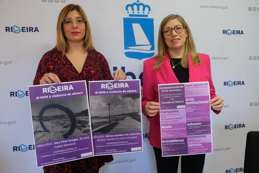 Ribeira impulsa varias acciones para final de mes con las que plantarle cara a la violencia de género