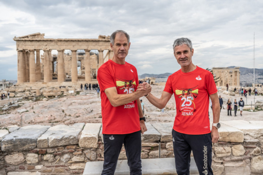 Abel Antón y Martín Fiz, 25 años de maratón y amistad bajo el cielo de Atenas