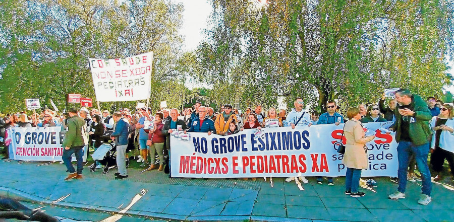 SOS Sanidade de O Grove acusa a la Xunta de “manipulación” y subraya que no hay pediatras