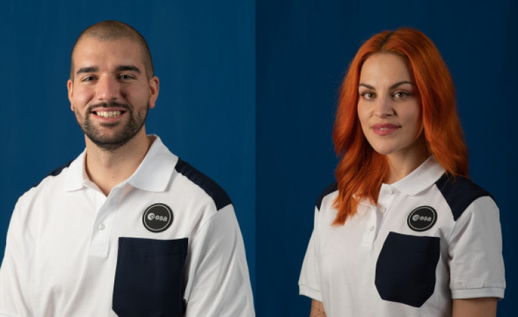 Los españoles Pablo Álvarez y Sara García serán astronautas tras ser seleccionados por la ESA