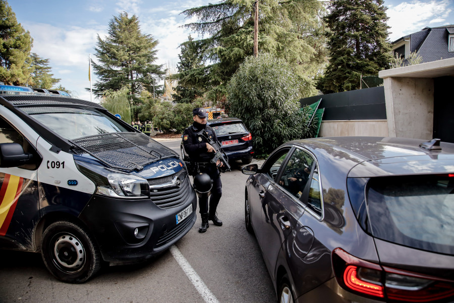 Herido por un artefacto explosivo un empleado de la Embajada de Ucrania en Madrid