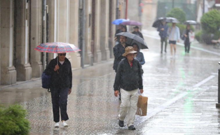 Activada la alerta naranja por lluvias en el suroeste de A Coruña