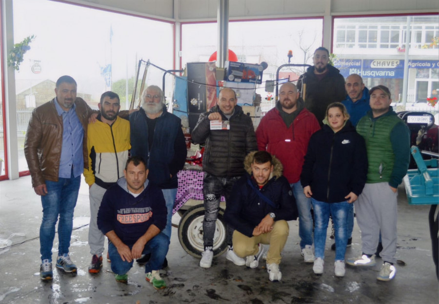 La cesta de Navidad más impactante de Cambados ya tiene dueño