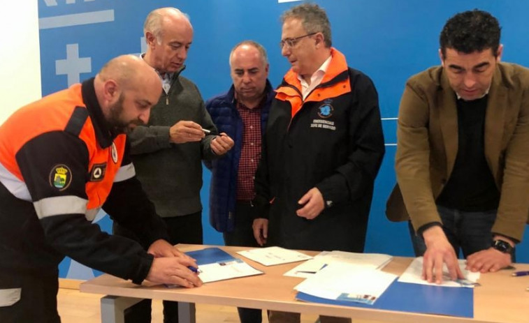 Protección Civil de Vilanova y de Portas, siempre “ao pé do canón”