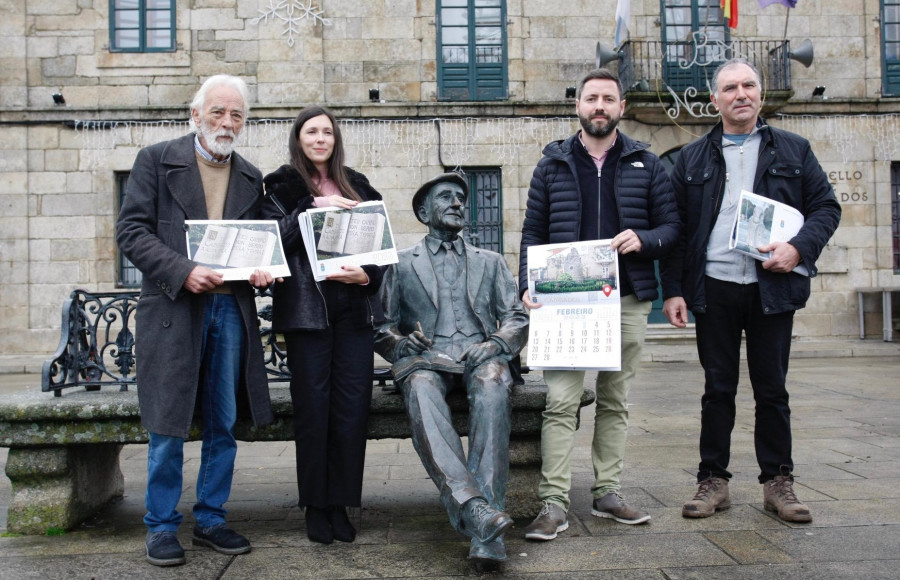 Cambados une en una ruta con códigos QR su patrimonio en esculturas de reputados artistas