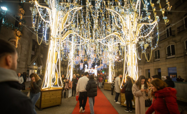 Vigo adelanta el apagado de sus luces de Navidad, que se llevará a cabo este domingo para ahorrar energía