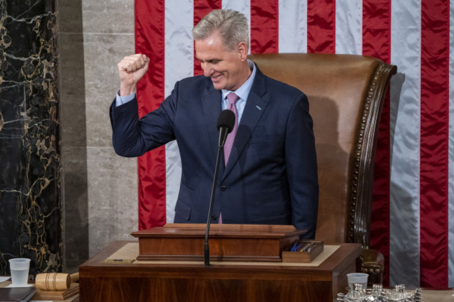 El republicano McCarthy, elegido por fin presidente de la Cámara Baja de Estados Unidos