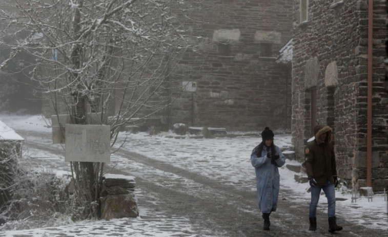 Una masa de aire frío procedente del norte de Europa dejará nieve en Galicia a partir de 300 metros
