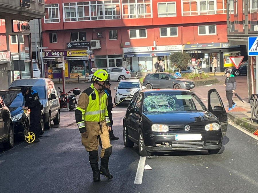 Un herido tras un atropello en un paso de cebra en Vilagarcía