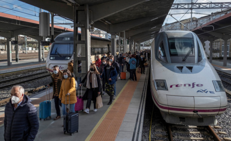 La línea del AVE a Galicia dispara su tráfico un 72% en 2022, el mayor incremento de España