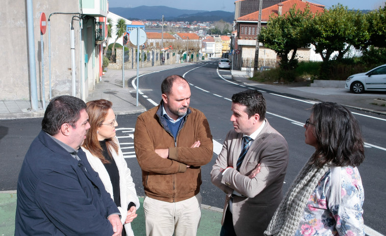 La Diputación proyecta renovar en dos fases la capa de rodaje de la carretera DP-1105 a su paso por Boiro