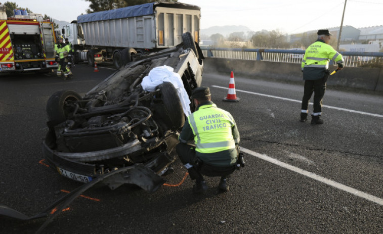 Muere un conductor de 60 años en un accidente de tráfico en O Porriño