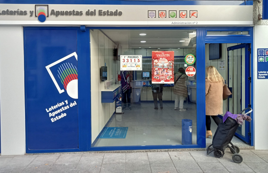 La Administración de Lotería Número 2 de Ribeira vende el primer premio de la Loteria Nacional del Jueves