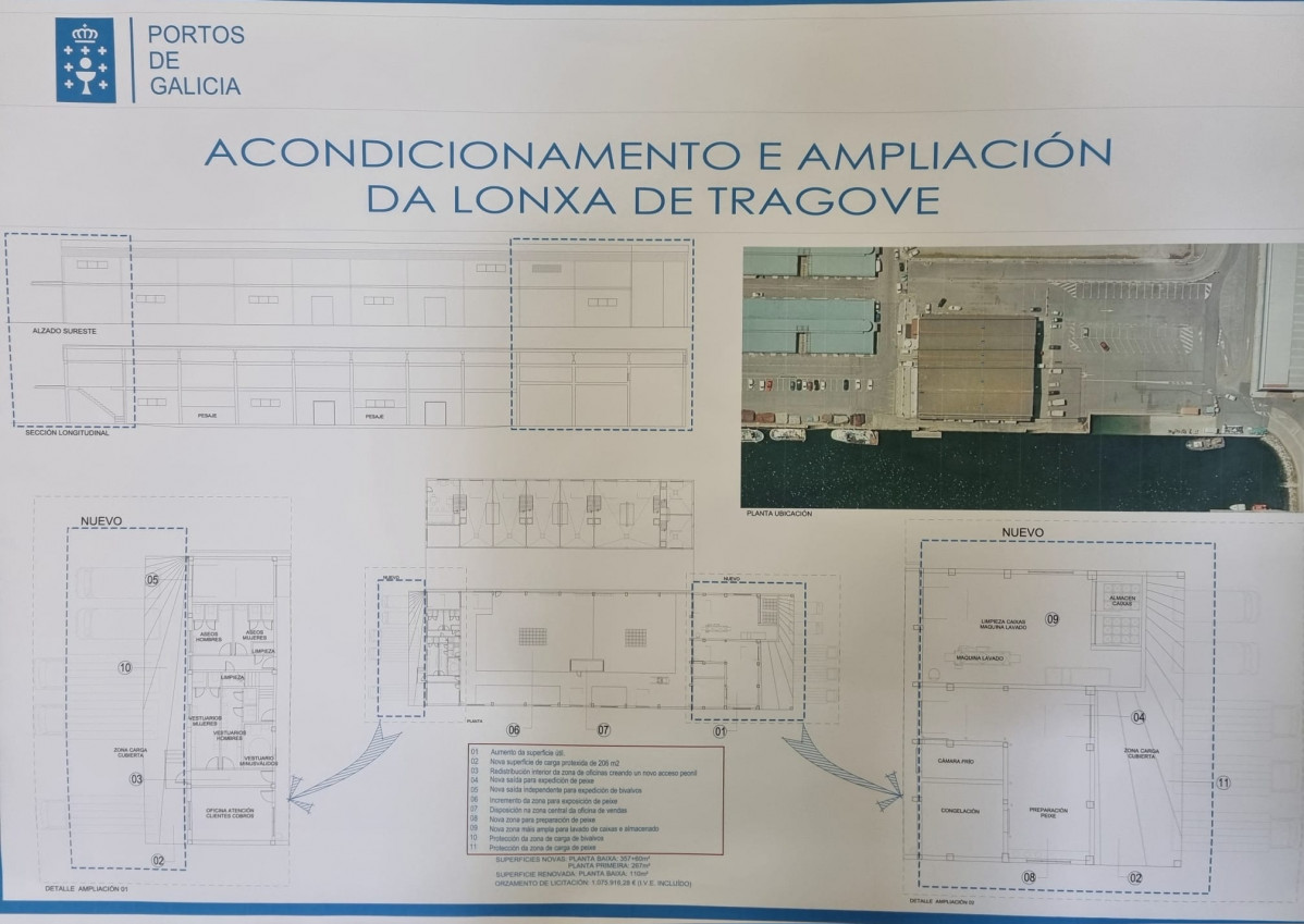 Proyecto ampliaciu00f3n lonja cambados tragove portos