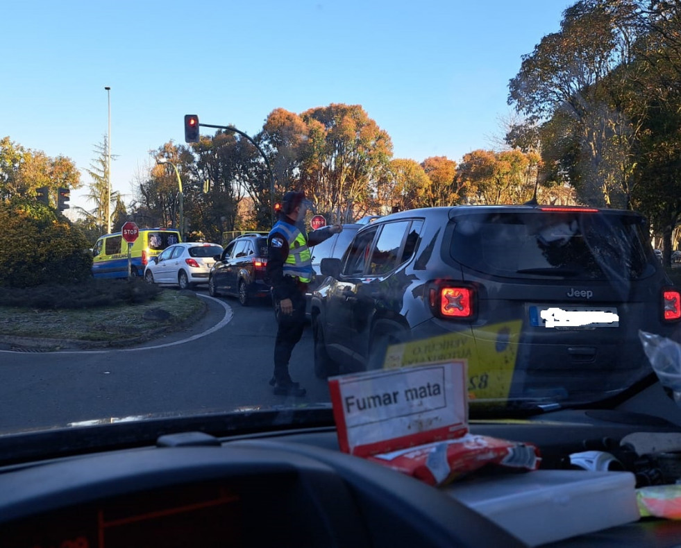 Bateeiros concentración santiago caravana coches
