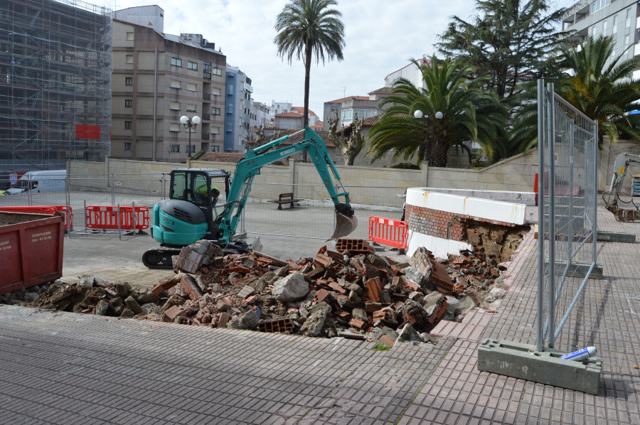 Comienza la transformación de la Praza do Pazo en un espacio con capacidad para 1.350 personas
