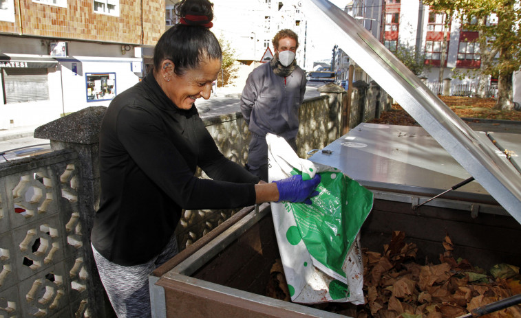 Vilagarcía compostó el año pasado 56,2 toneladas de biorresiduos y generó 12 de abono