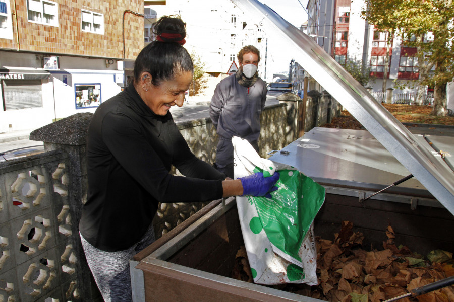 Vilagarcía compostó el año pasado 56,2 toneladas de biorresiduos y generó 12 de abono