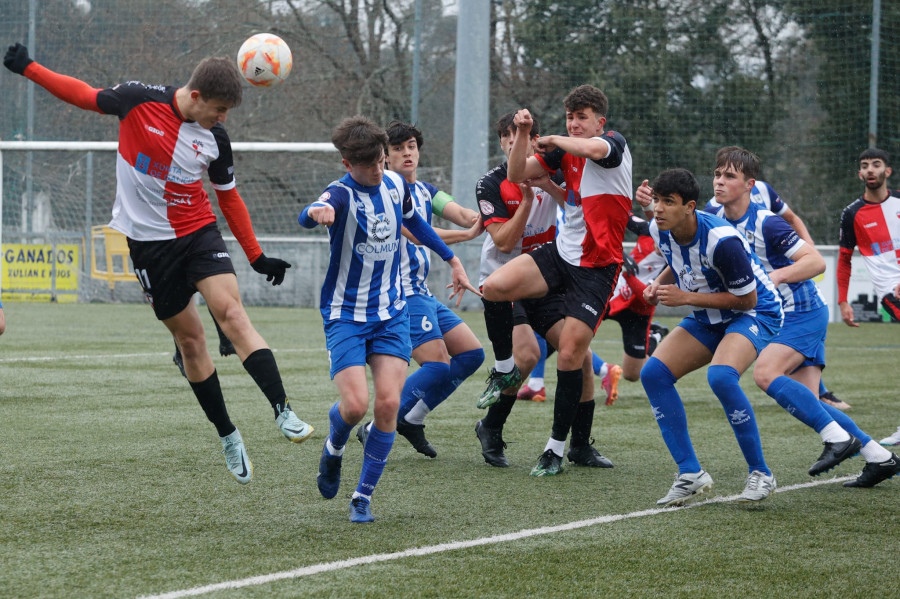 El Arosa juvenil le hace una "manita" al Marina cántabro y sigue séptimo en División de Honor