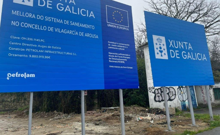 La Xunta inicia la renovación del saneamiento en Vilagarcía y anuncia 60 millones en inversiones
