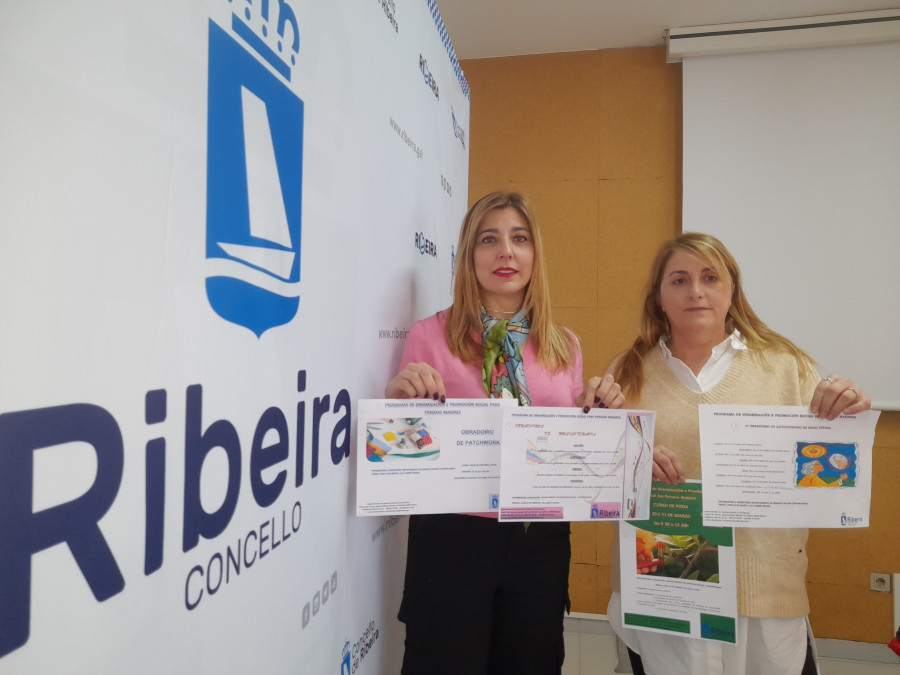 Servizos Sociais de Ribeira añade talleres de musicoterapia y autocuidado de la imagen a su oferta para mayores