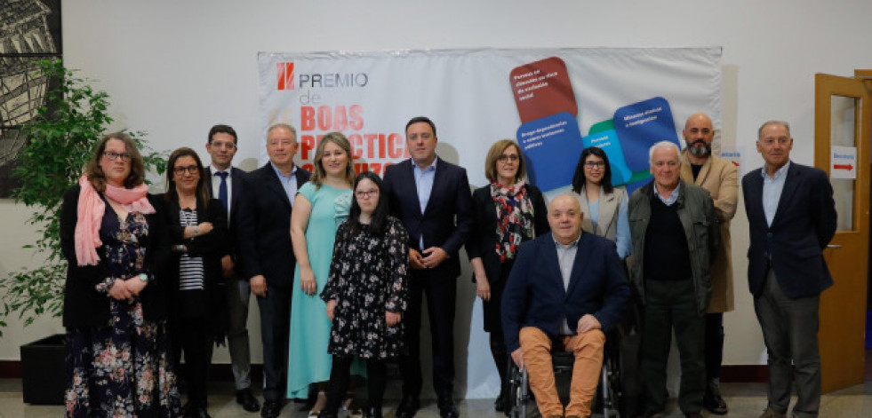La Diputación de A Coruña premia cinco entidades “polo seu traballo a favor da inclusión”