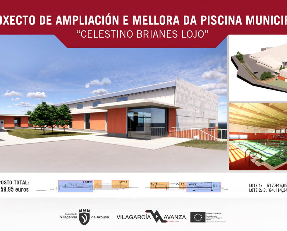 Proyecto de reforma de la piscina municipal de Vilagarcía