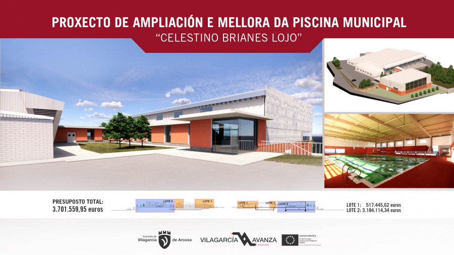 Así será la nueva piscina municipal de Vilagarcía