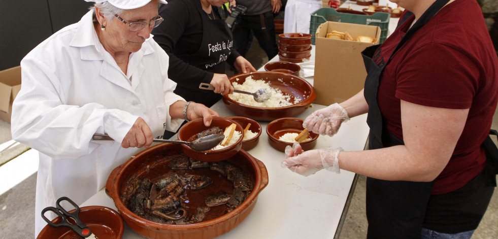 La Festa da Lamprea calienta los fogones con un showcooking
