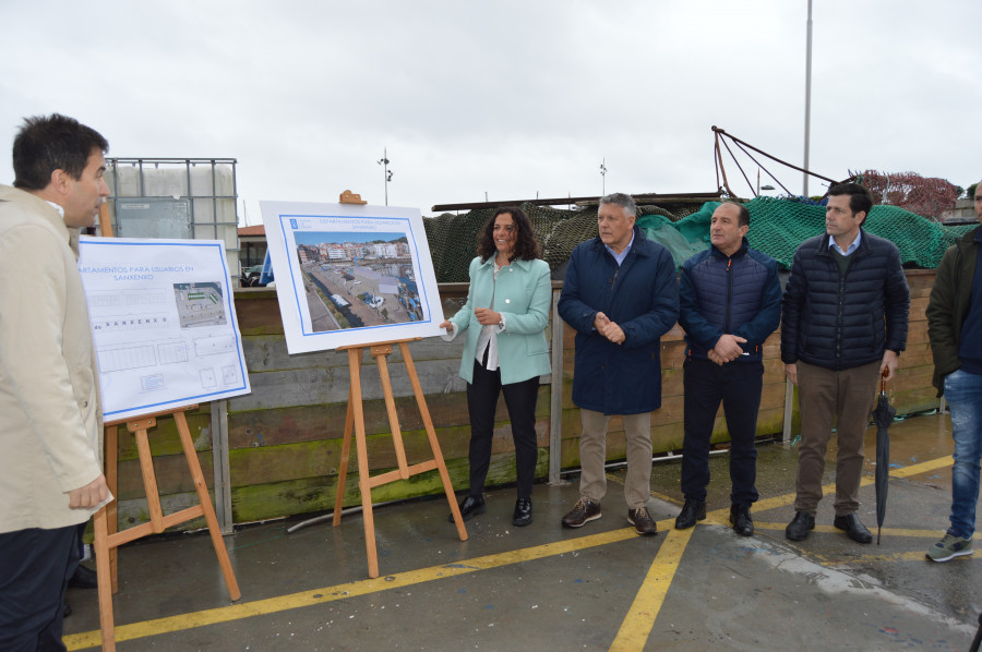 El puerto de Sanxenxo contará con departamentos para que los pescadores guarden sus aparejos