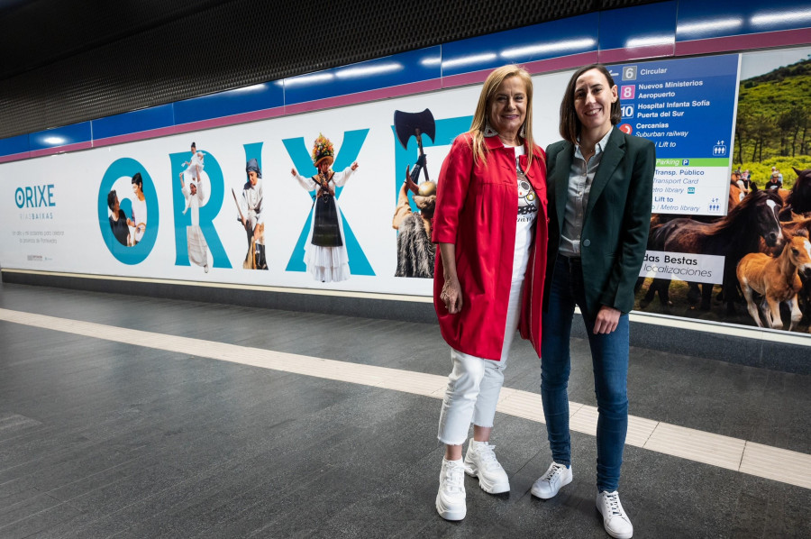 La campaña “Orixe Rías Baixas” en el metro de Madrid llegó a un millón de personas en un mes