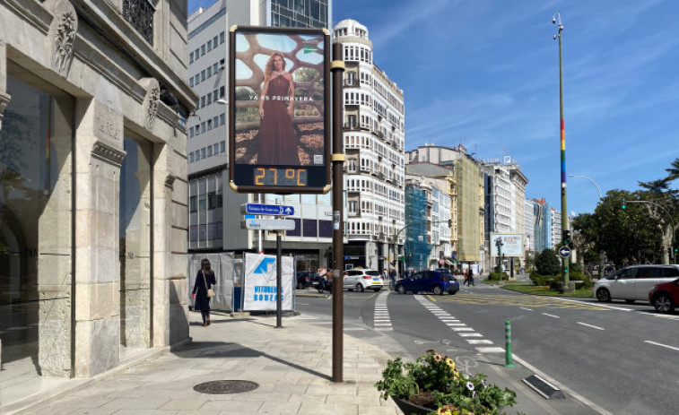 Las altas temperaturas que se registran en Galicia tocarán techo este miércoles