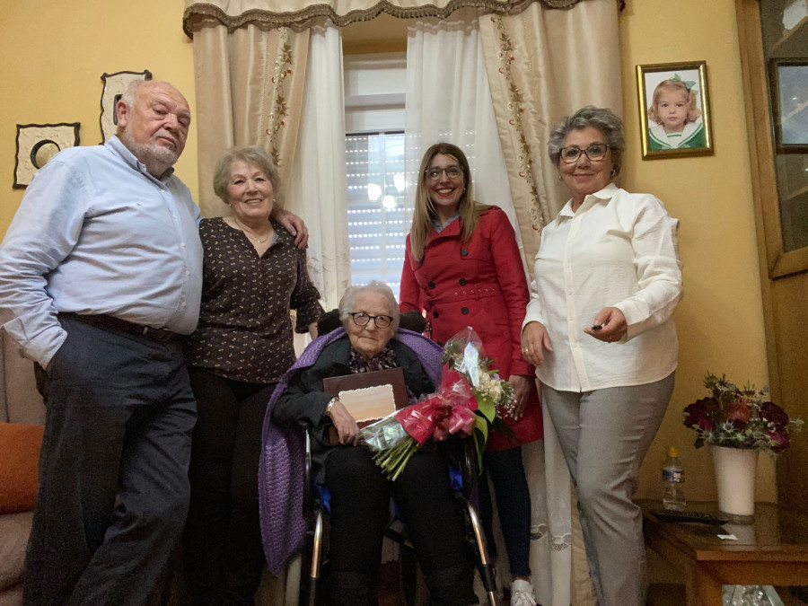 Ribeira suma una centenaria más en Aguiño