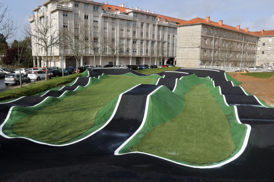 El "pump track" de A Florida acoge un entrenamiento de la selección que va al campeonato de España