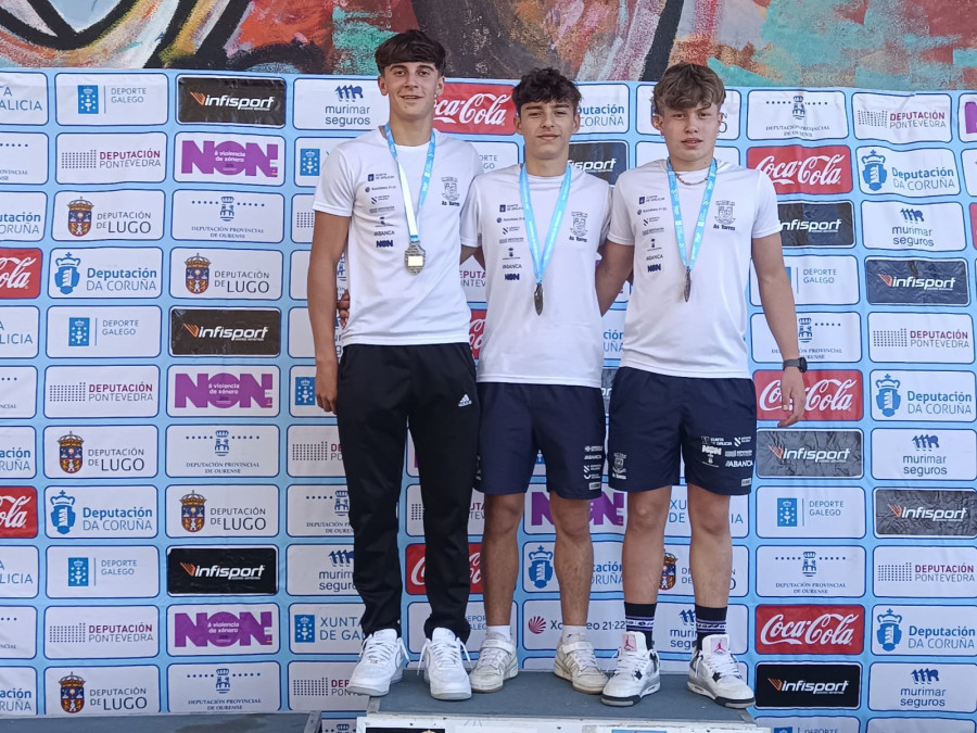 Doce medallas para la cantera arousana en el Autonómico Infantil y Cadete